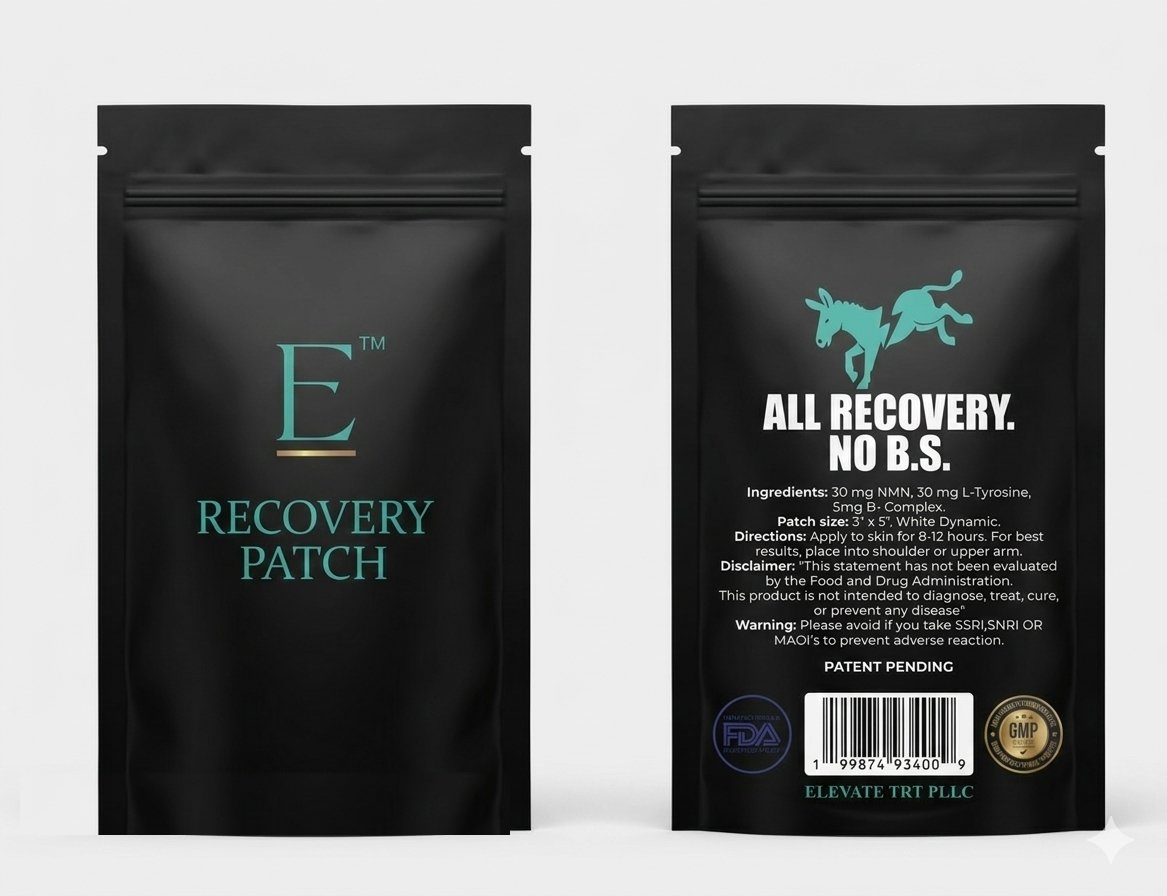 E™ Recovery Patch packaging — front and back